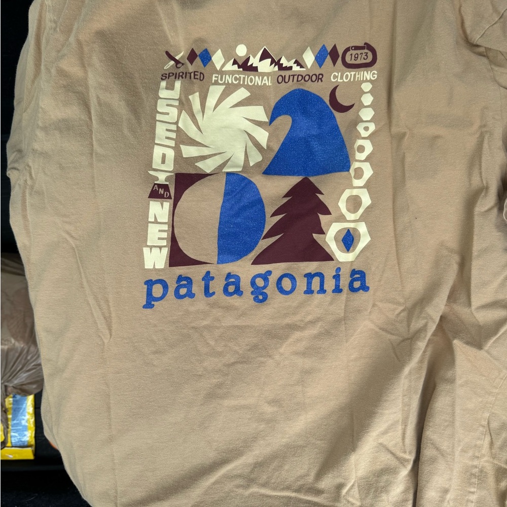 Patagonia Organic Cotton Tan T-Shirt